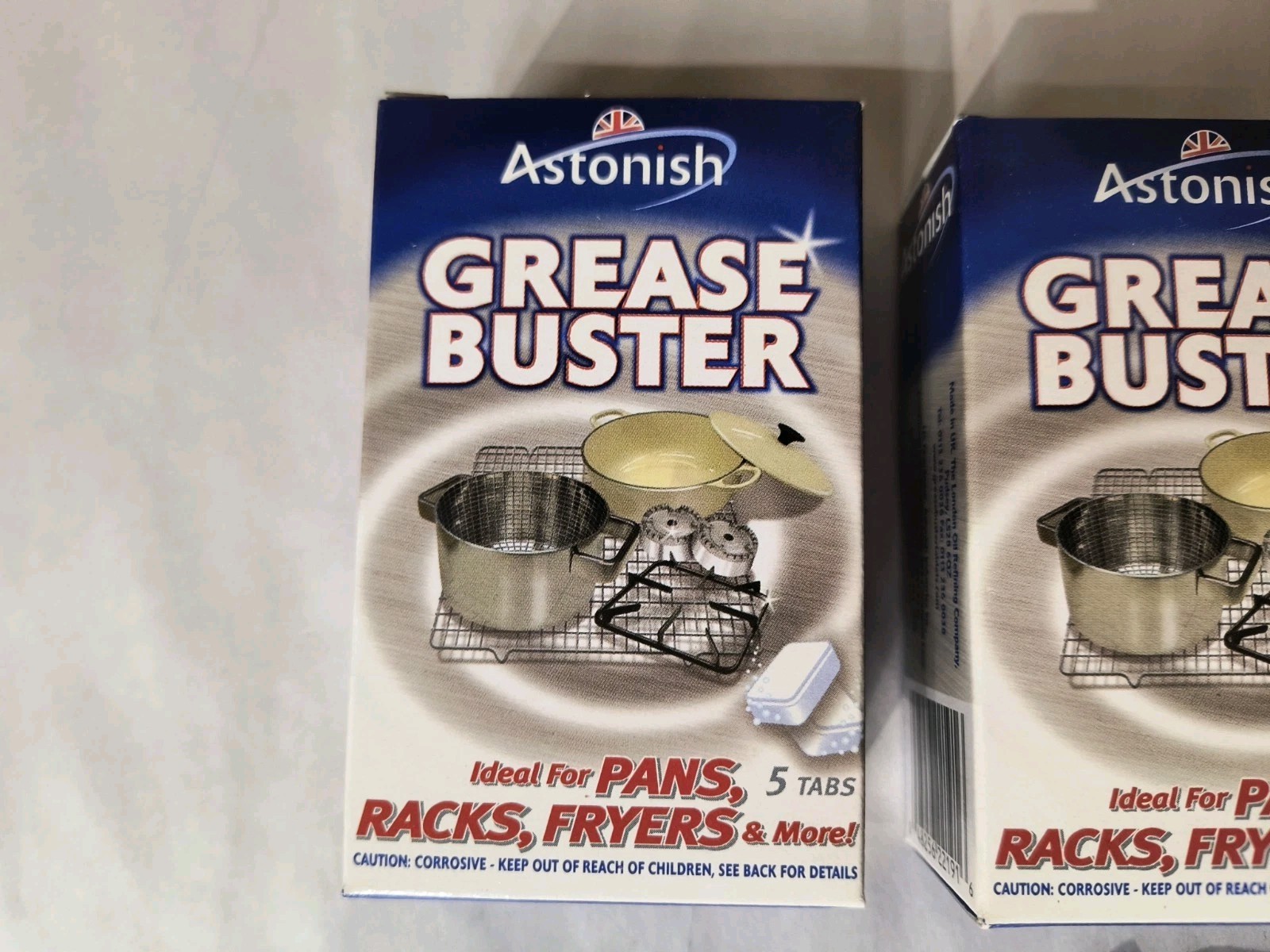 ASTONISH Grease Buster Lot of 16 Tablets (3 Full Boxes) – Pans Racks Fryers NEW