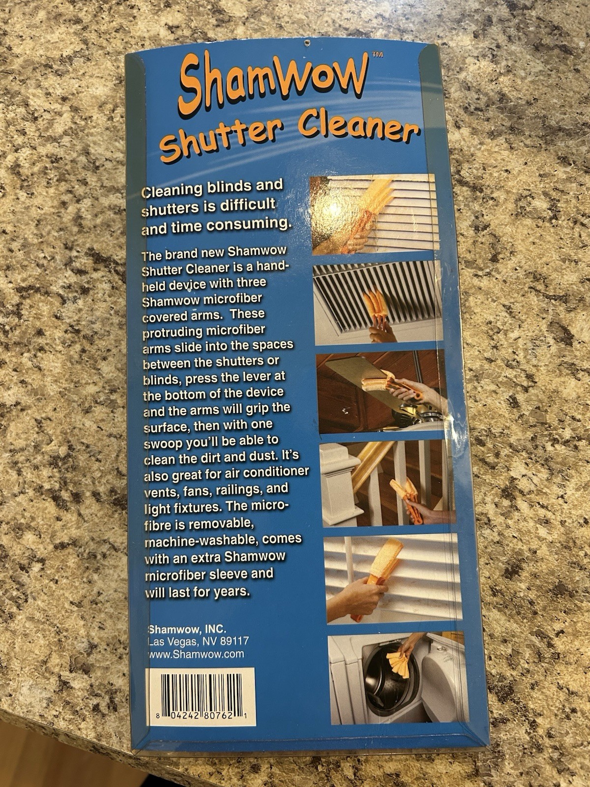 ShamWOW Shutter & Blind Cleaner, Replacement Microfibre Covering NEW