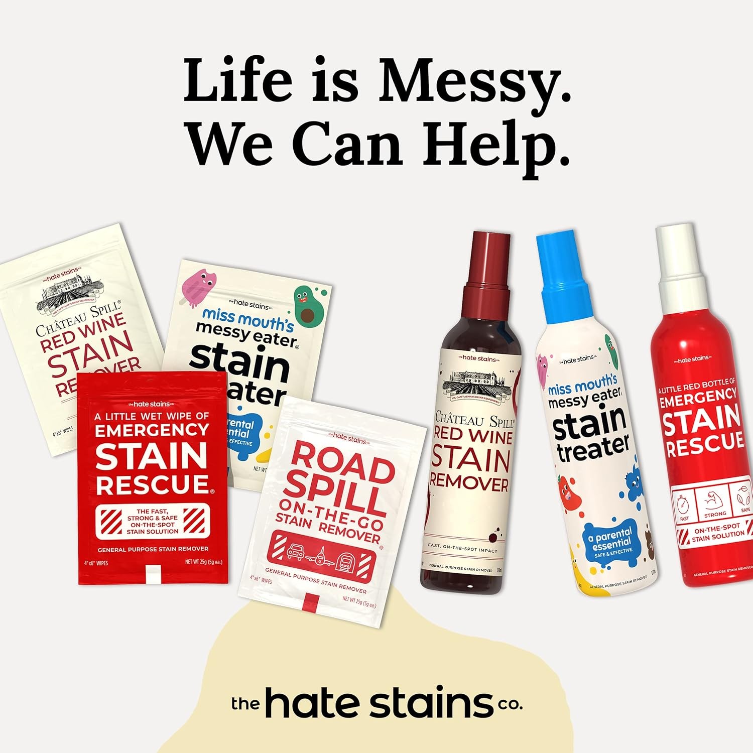 Chateau Spill Wine Stain Remover Spray, Laundry Stain Remover Spray 4Oz (2 Pack)