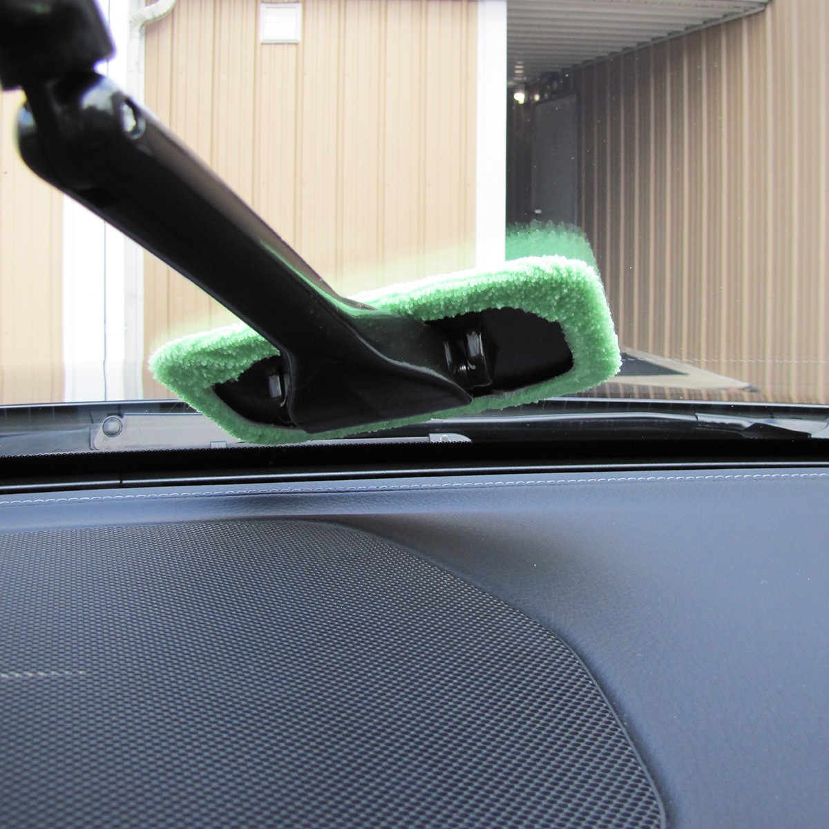 Car Windshield Clean Kit Microfiber Cloth Wand Interior Brush Glass Window Tool