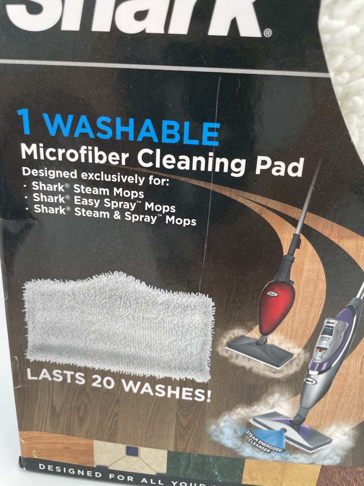 Shark Microfiber Cleaning Pad Sonic Steam Easy Spray 1 Count Washable For Floors