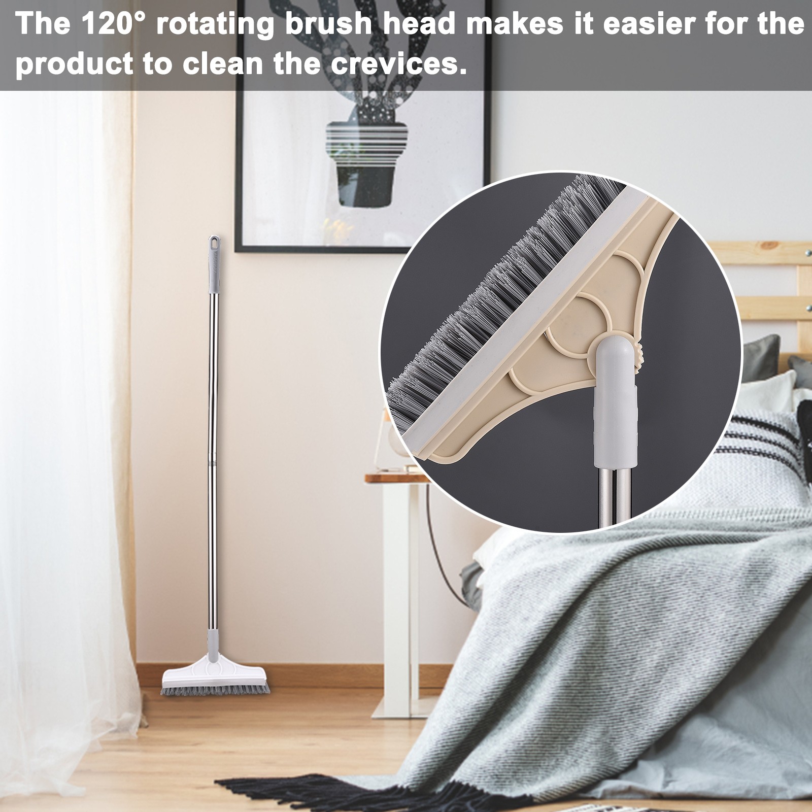 100x23cm White Floor Brush Tile Cleaning Tool