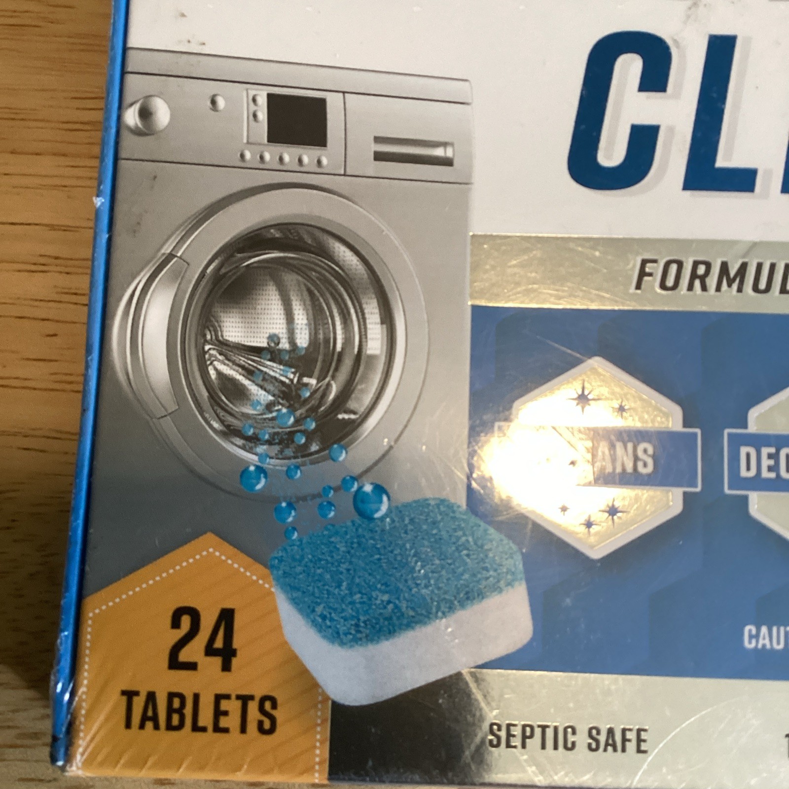 Active Washing Machine Cleaner, One Year Supply, 24 Tablets New Sealed