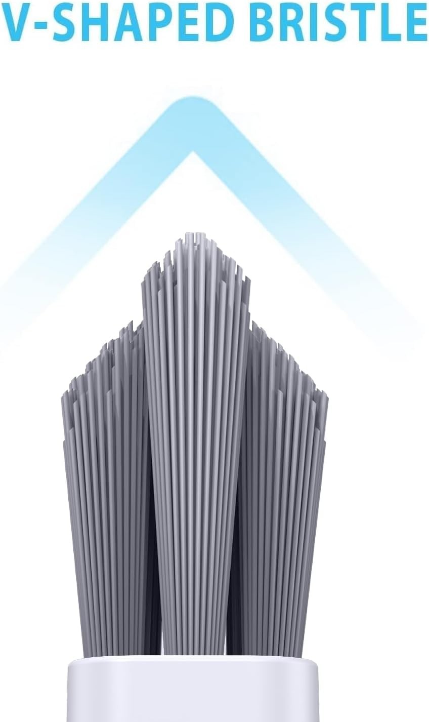 Grout Cleaner Brush Set V Shape Stiff Tile Floor Scrubber 2 Pack Tools
