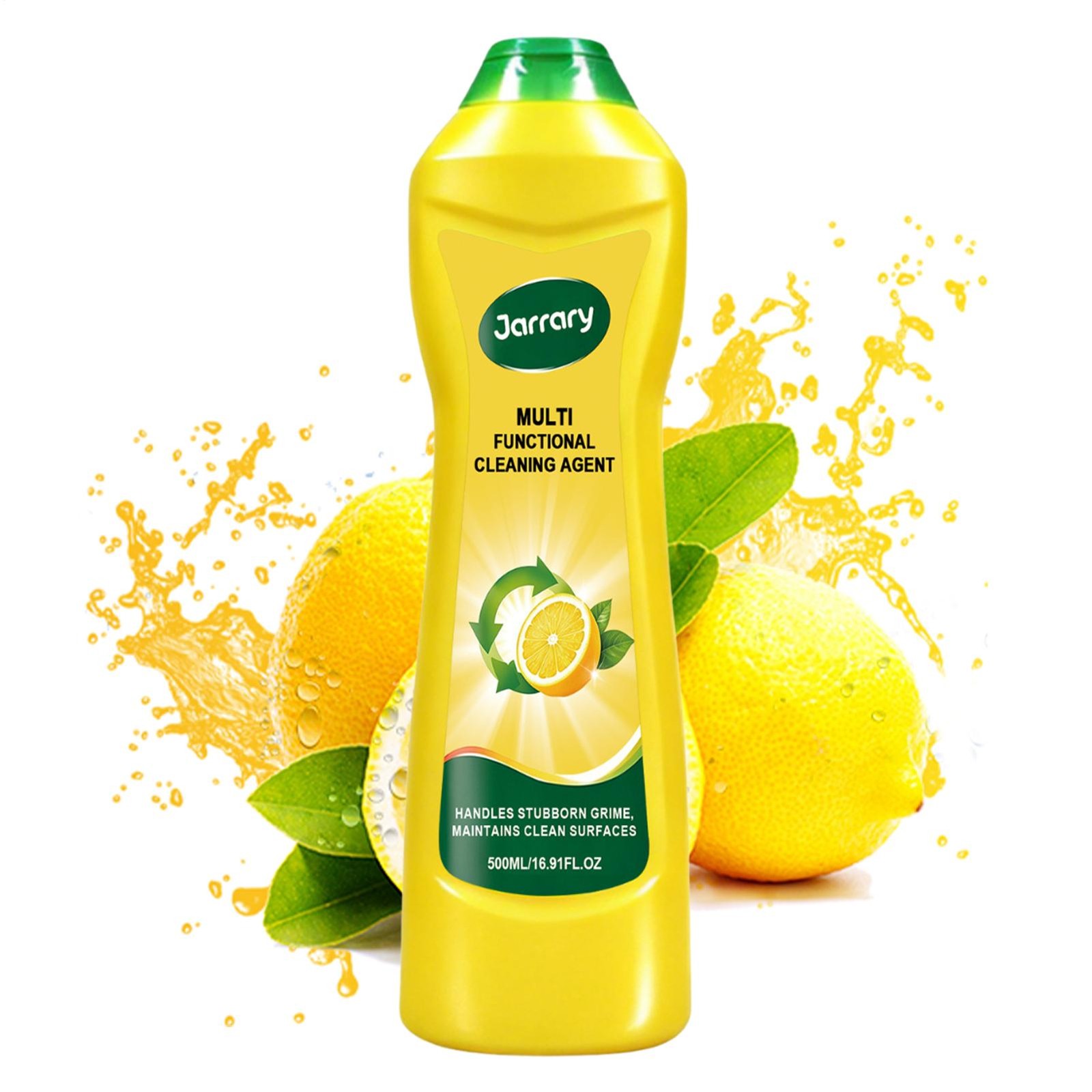 Jarrary All Purpose Cleaner 500ml, Lemon Scent Powerful Household Cleaning Tool