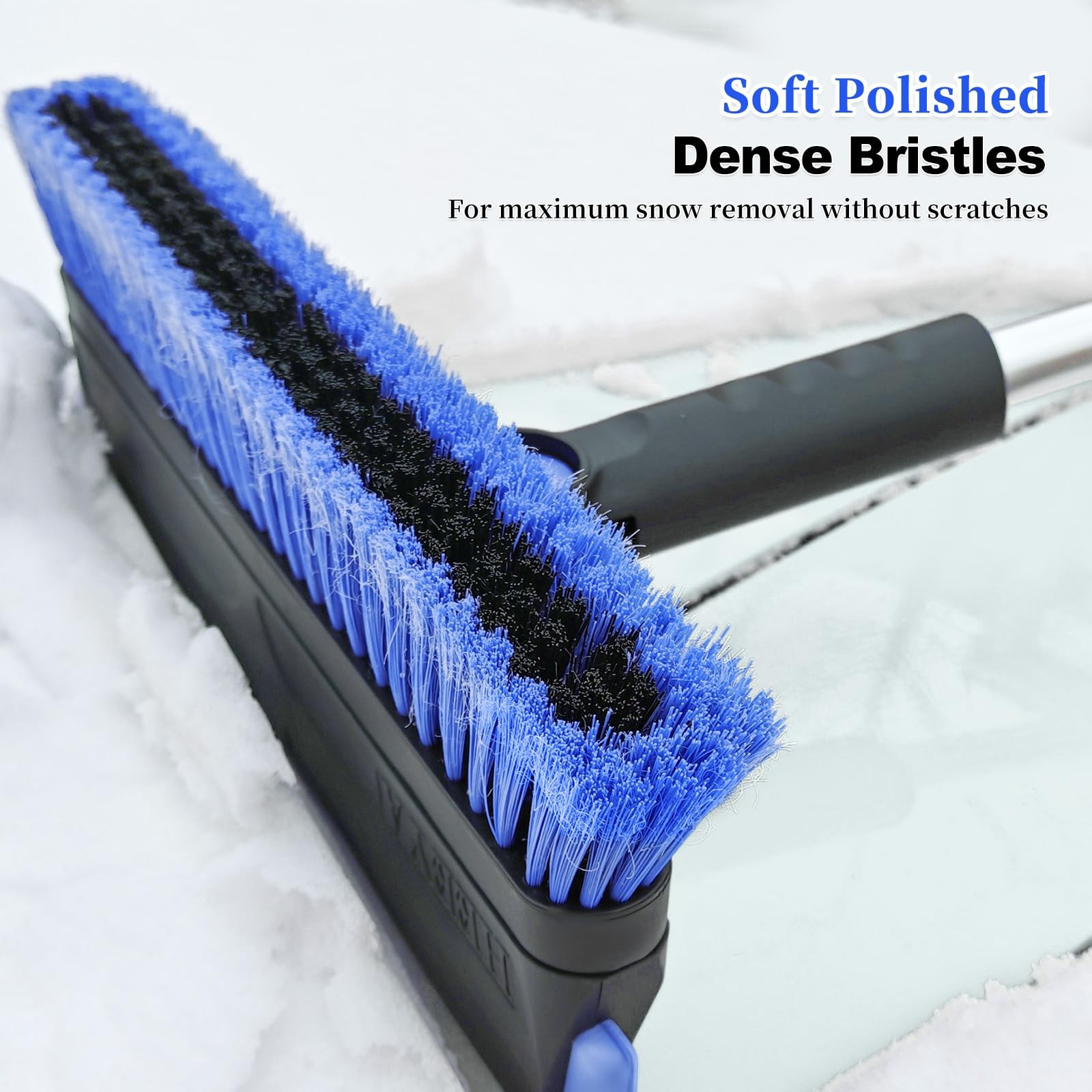 Heeya 56 Inch Truck Snow Brush And Ice Scraper Long Handle Heavy Duty Snow
