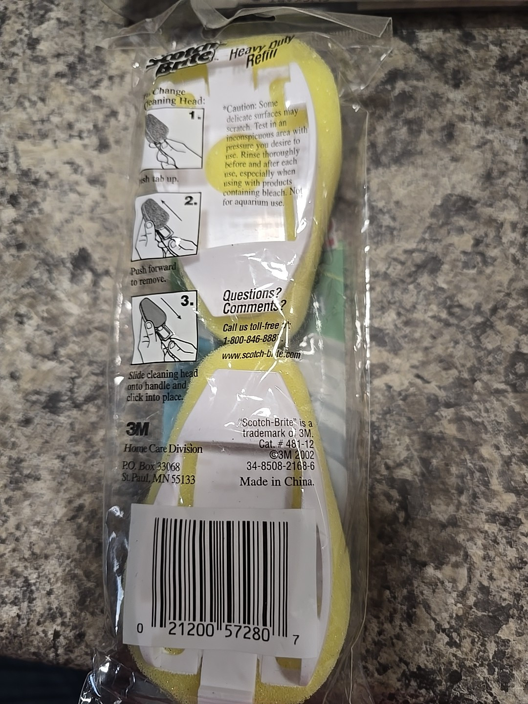 Scotch-Brite Heavy Duty Heavy Duty Dishwand Refill, 2 Ct