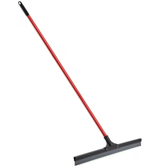 Libman High Power Commercial 24″ Rubber Flex Blade Floor Squeegee Red Steel Hand