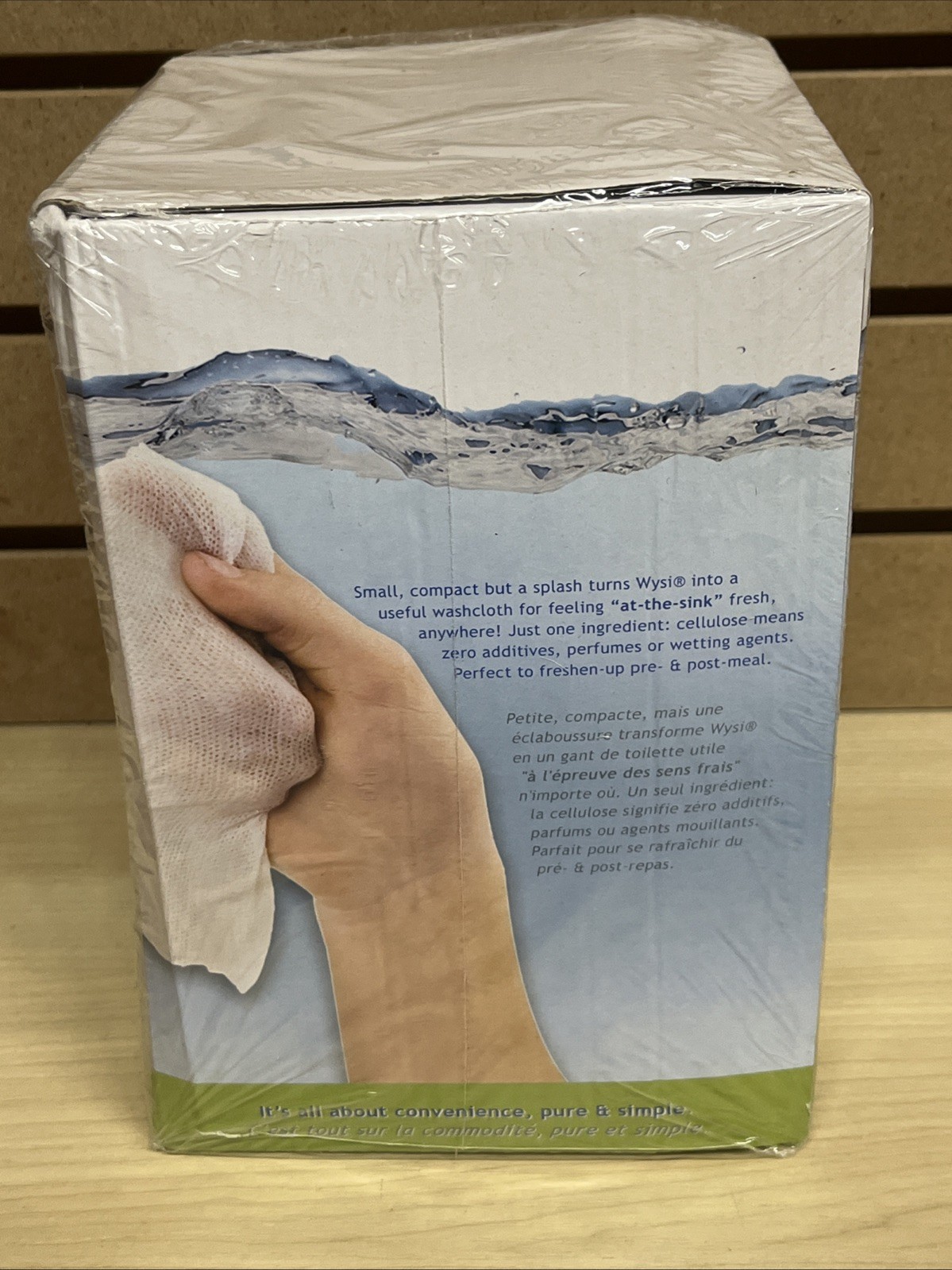 WYSI Compostable Freshen-up Cloths Wipes Add Water Box 1000 Compressed Tablets