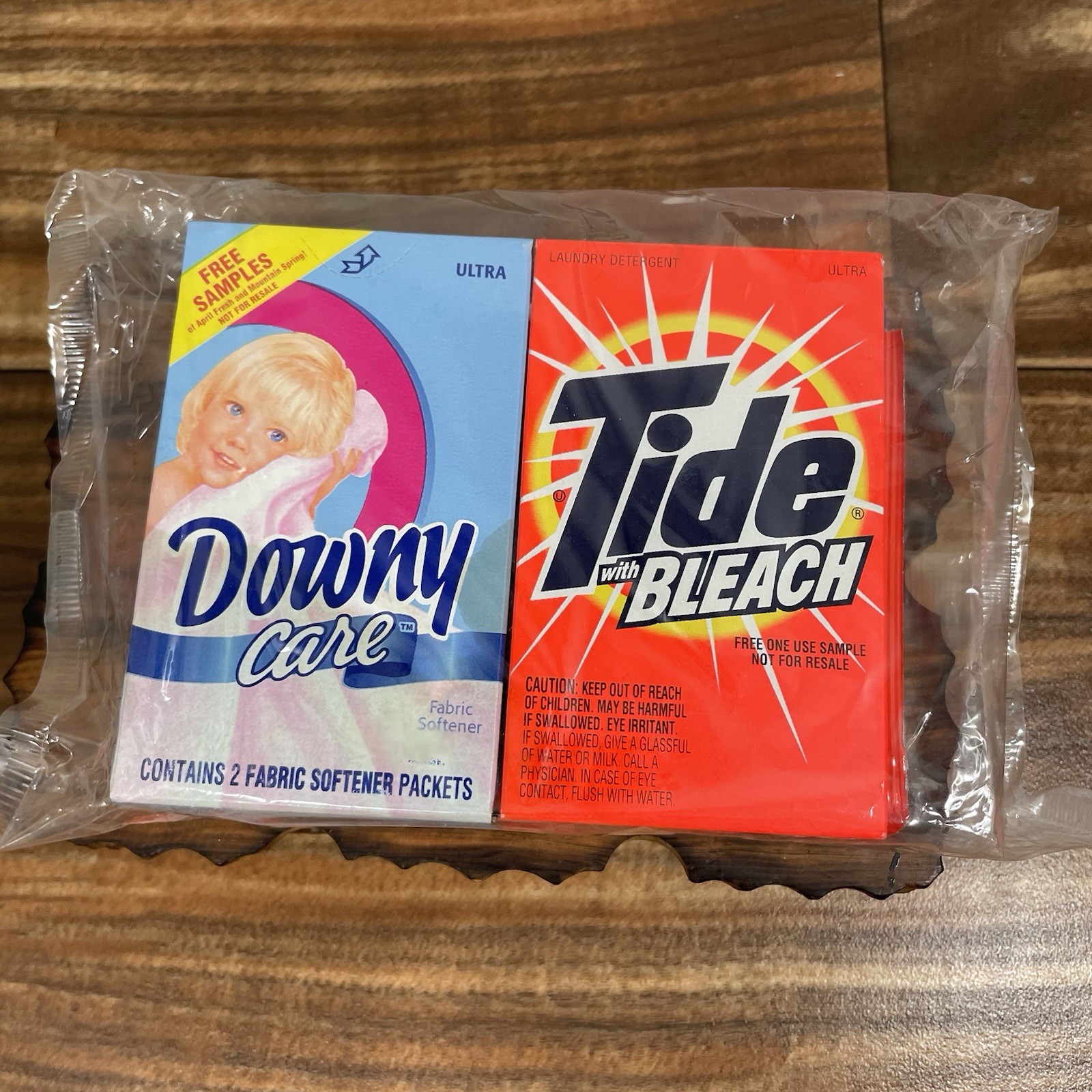 VTG 1990s TIDE w/ Bleach + Downy Care Fabric Softener Bounce Sheet SAMPLES ONLY