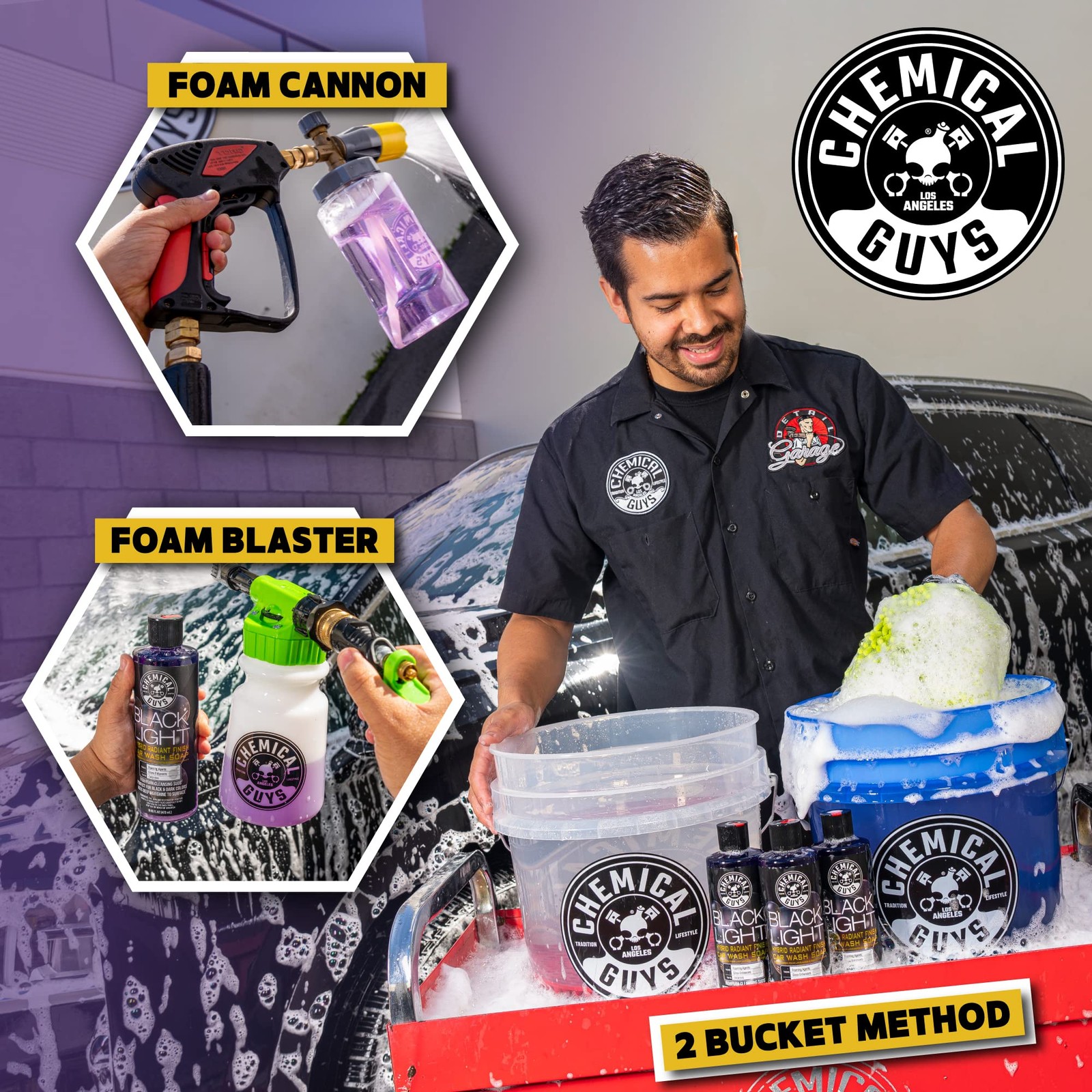 Foaming Car Wash Soap for Foam Cannons and Guns High-Performance Black
