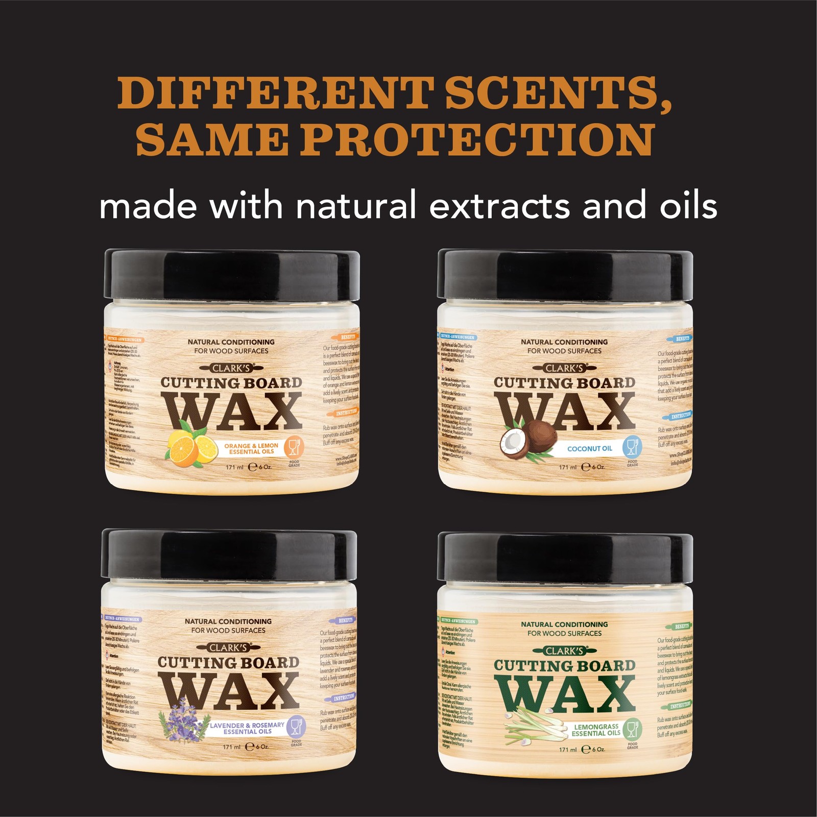 Cutting Board Wax – 2-in-1 Wood Butter & Food Mineral Oil with Beeswax – Butc…