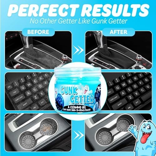 12 Pack Cleaning Gel for Hard to Reach Places, Dust Crumb Remover, Slime Cleaner