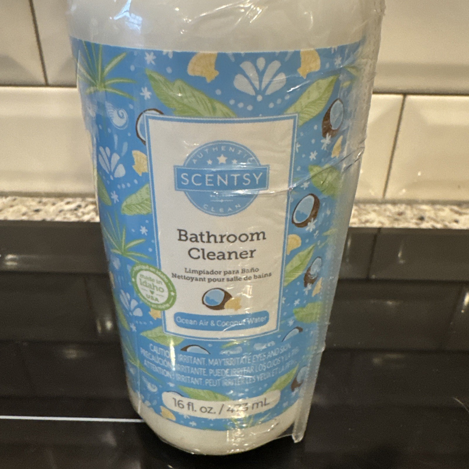 NEW SEALED Scentsy Bathroom All Purpose Cleaner Ocean Air & Coconut 16 oz Spray