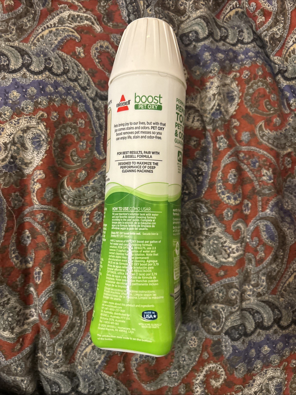 Bissell Boost Pet Oxy Carpet Cleaning Formula Enhancer Remove Pet Stain Odor New