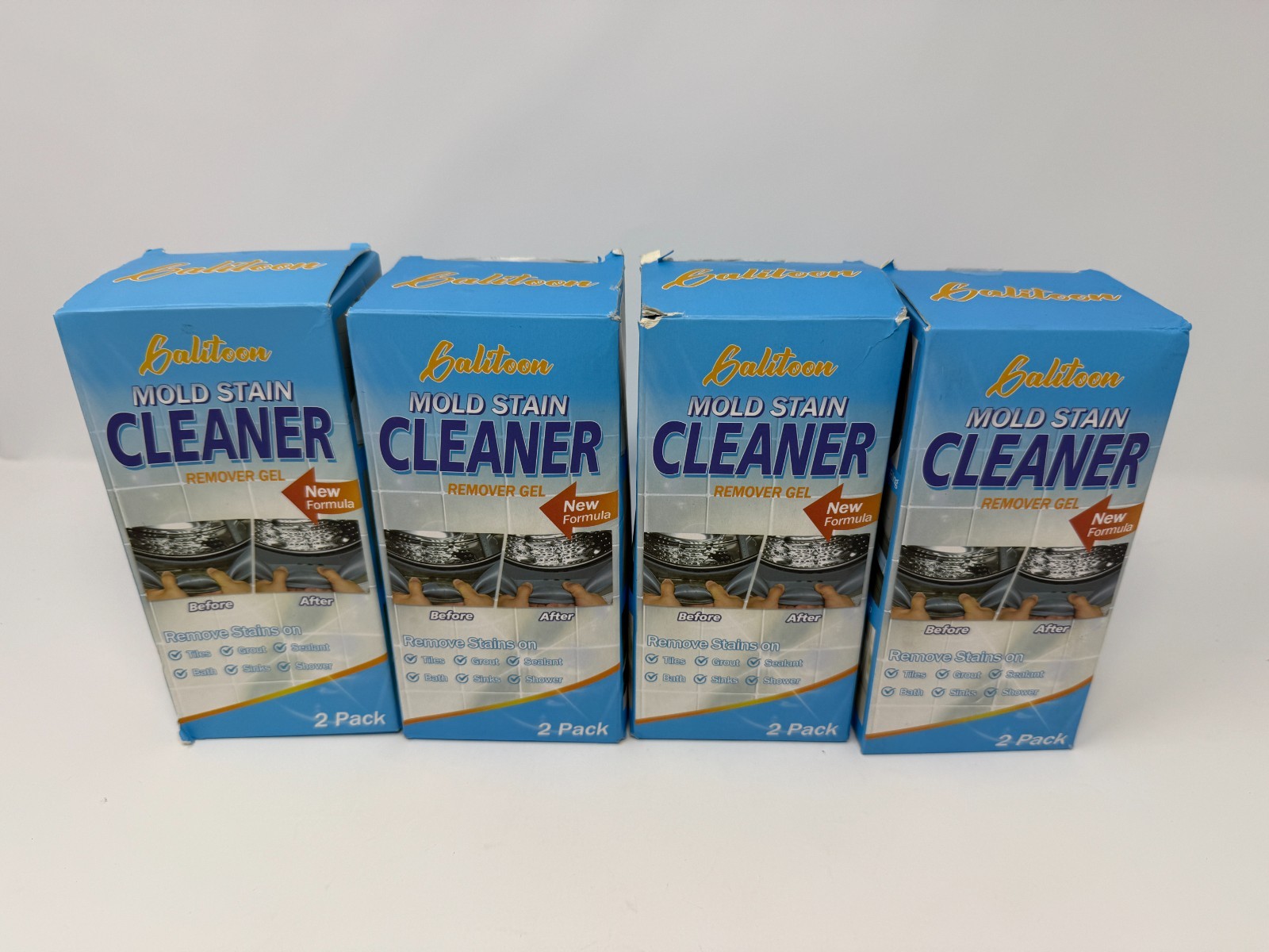 Lot of 4 Galitoon Mold Stain Remover Gel Cleaner Heavy Duty Front Loader