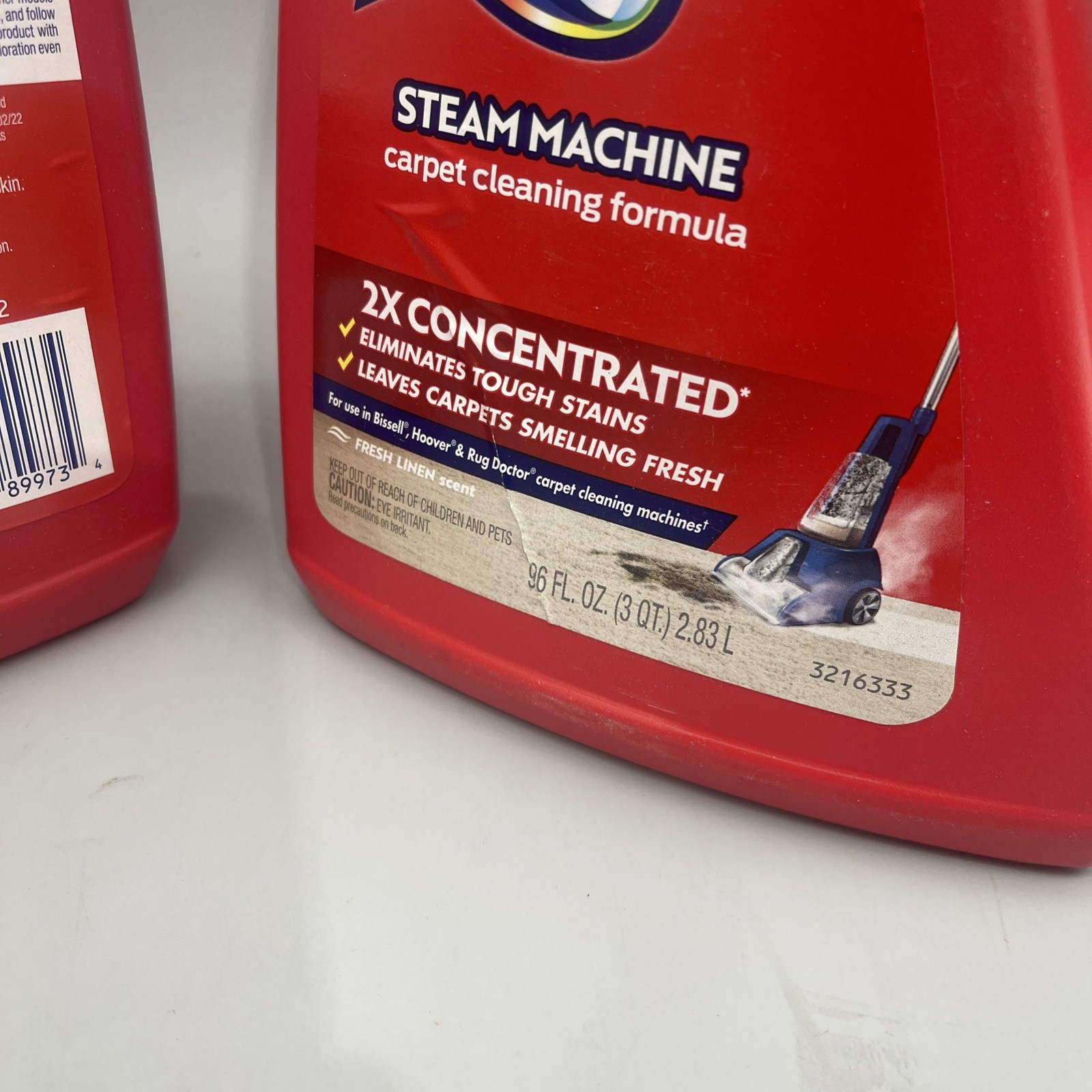 2 Pack Resolve 96oz Steam Carpet Cleaner Solution 2X Concentrate Safe Bissell