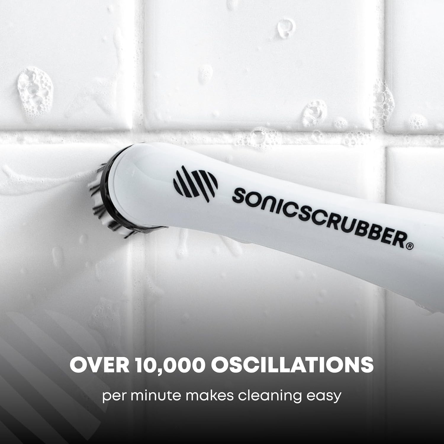 Lightweight Power Scrubber for Kitchen and Bathroom with Adjustable Features