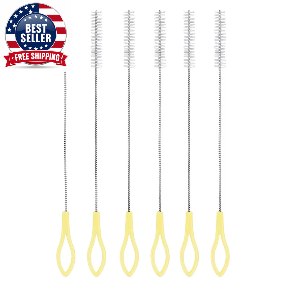 Nylon Stainless Steel Straw Brushes Drinking Straw Cleaning Extra Pipe Straw Cle