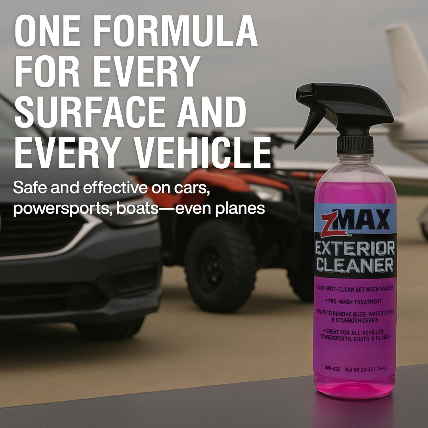Exterior Cleaner, 24Oz – Multi-Surface Pre Wash for Car Detailing and Spot Clean