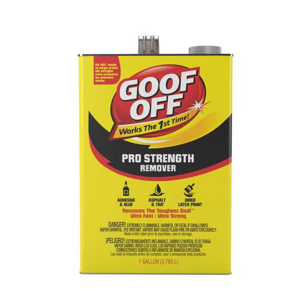 GOOF OFF Professional Strength Adhesive Glue Graffiti Remover, 1 gal Can