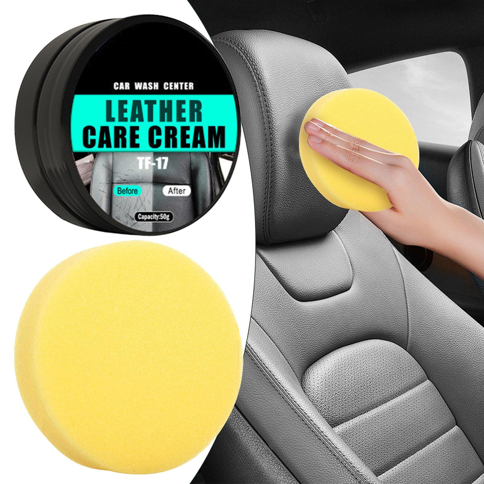 50g Car Leather Color Restorer Cream Cleaning Paste For Car Seats Leather Care