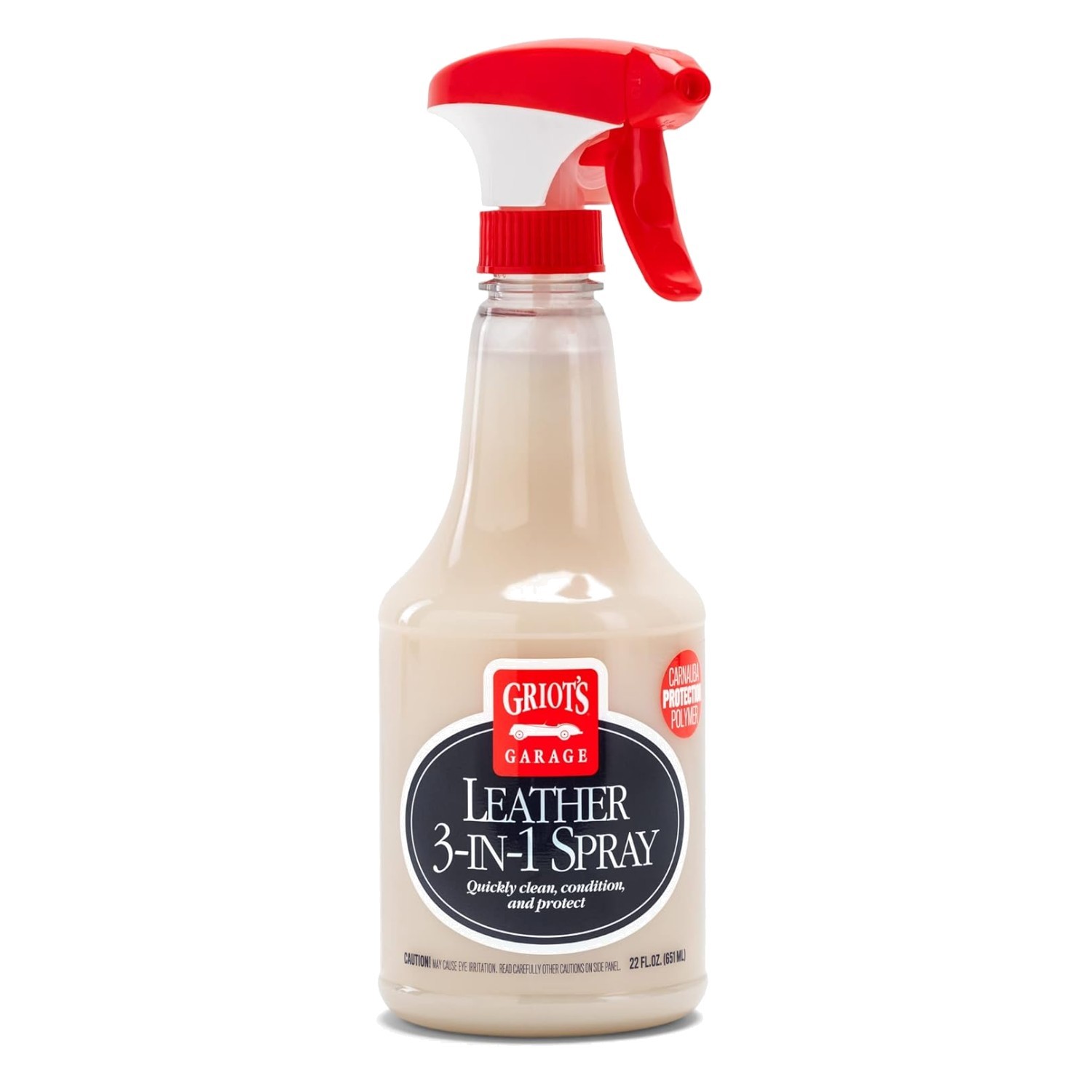Griot’s Garage 22oz Leather 3-in-1 Cleaner for Vehicle & Furniture Protection