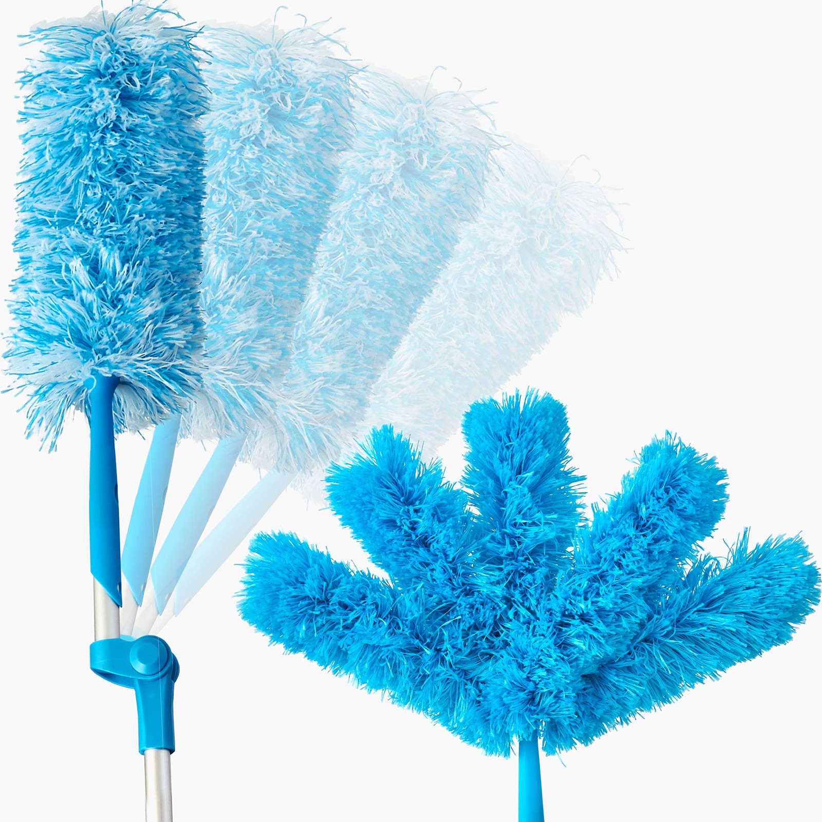Extendable Washable Microfiber Duster and Blind Cleaner w/Pivoting Head and E…