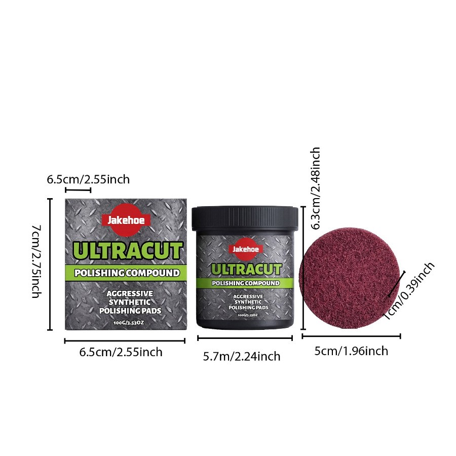 Surface Restoration Polish With Pad, Ultracut Polishing Compound 150g New