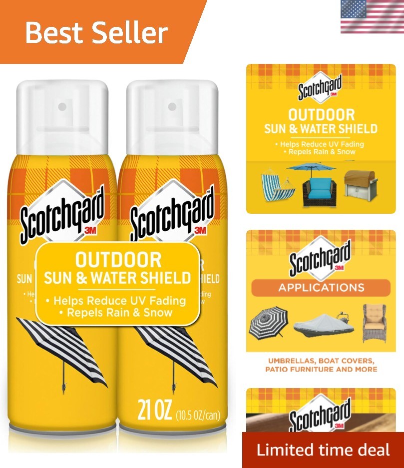 Ultimate Outdoor Protection – Scotchgard Sun & Water Shield 10.5 Oz (2 Cans)