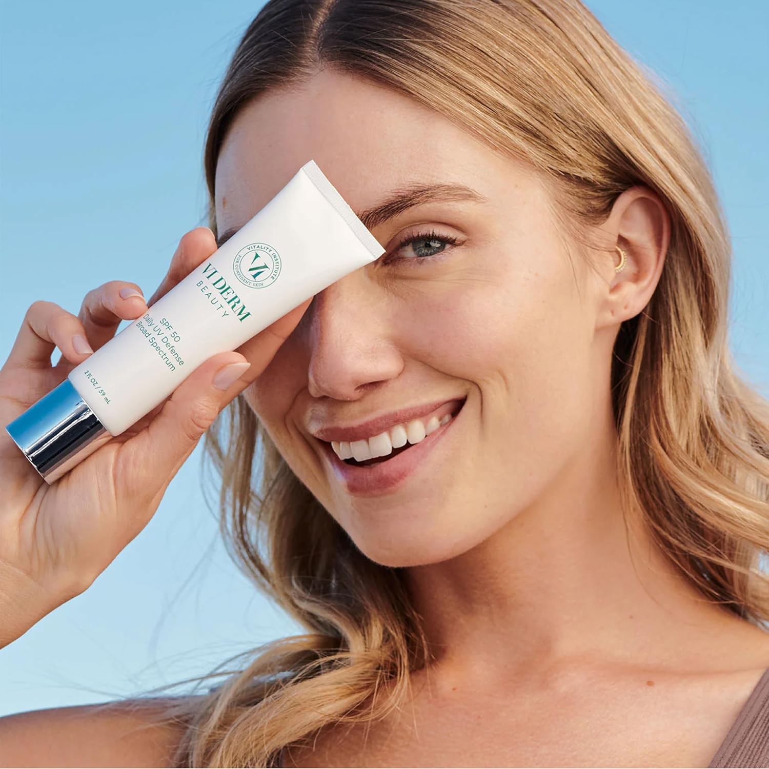 VI Derm SPF 50 Daily UV Defense Sunscreen – Broad Spectrum Sunblock for Face &