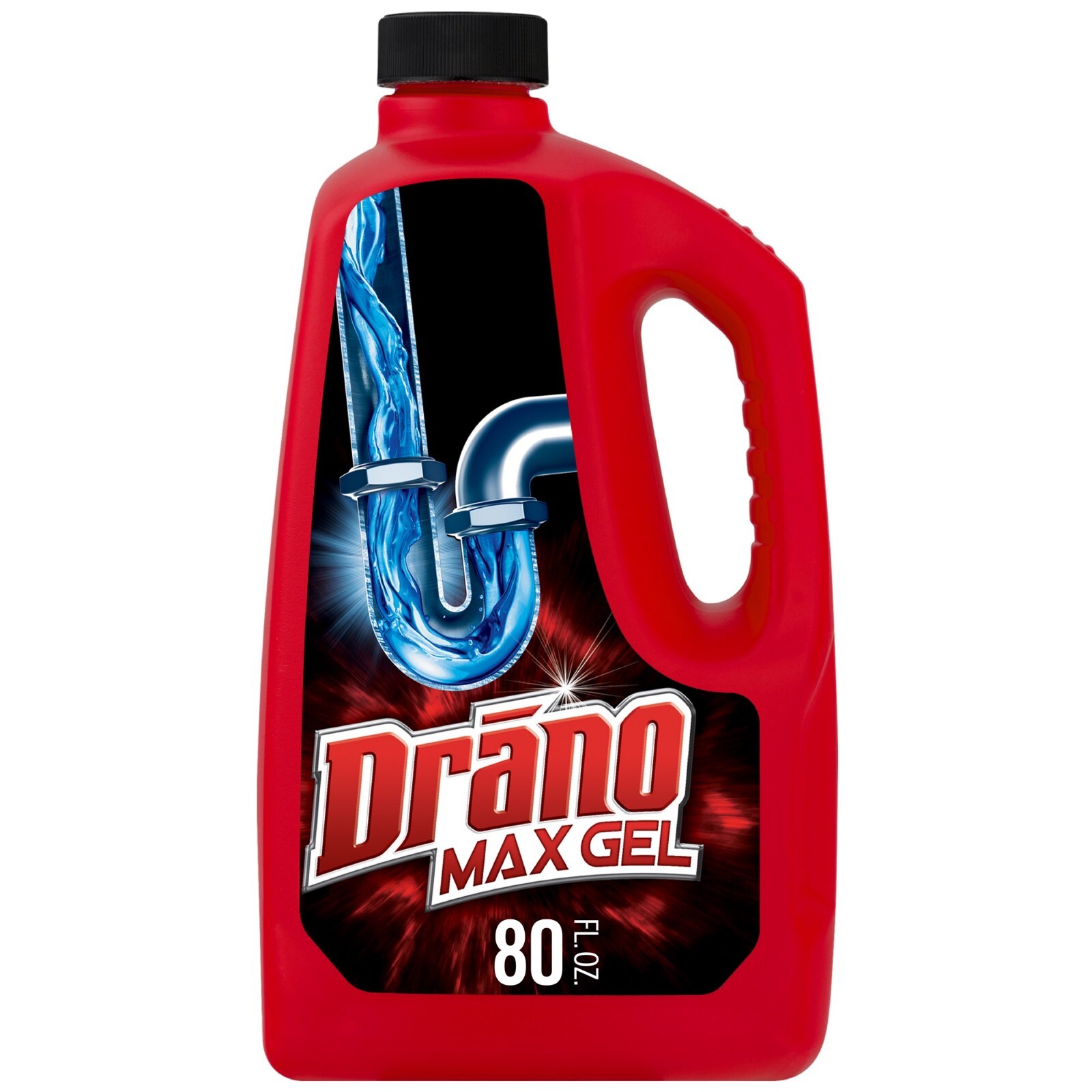 3 Pack Drano Max Gel Clog Remover Drain Cleaner Unscented Size 80 oz Jugs