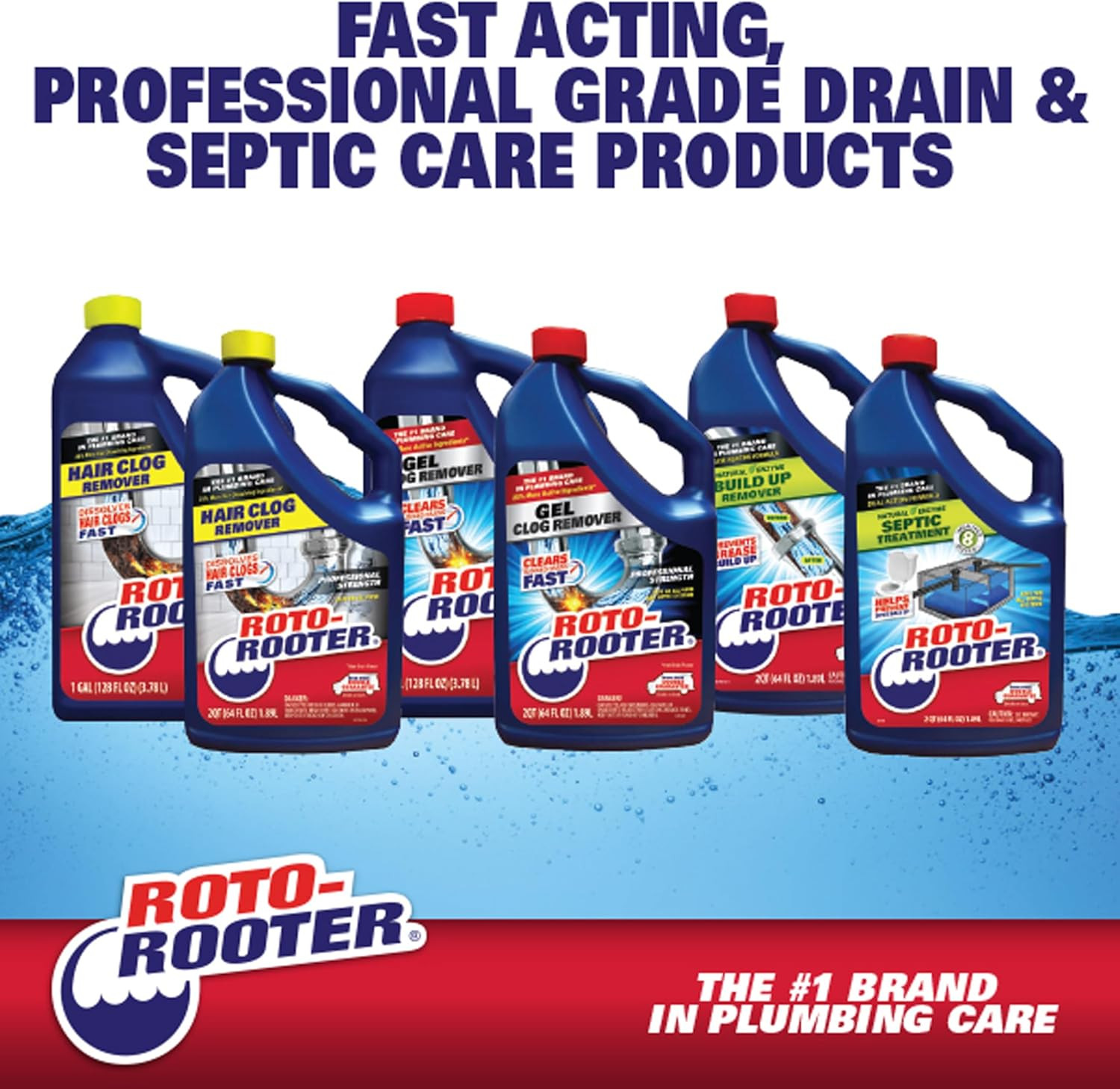 Build-Up Remover Drain Cleaner, Enzyme-Based Formula Helps Prevent Clogs and Gre