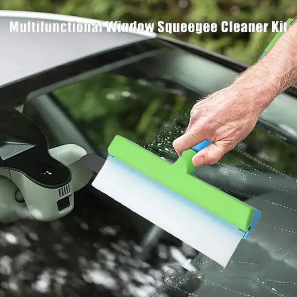 Window Squeegee, Recyclable Silicone Window Squeegee Kit Window Cleaning Kit US