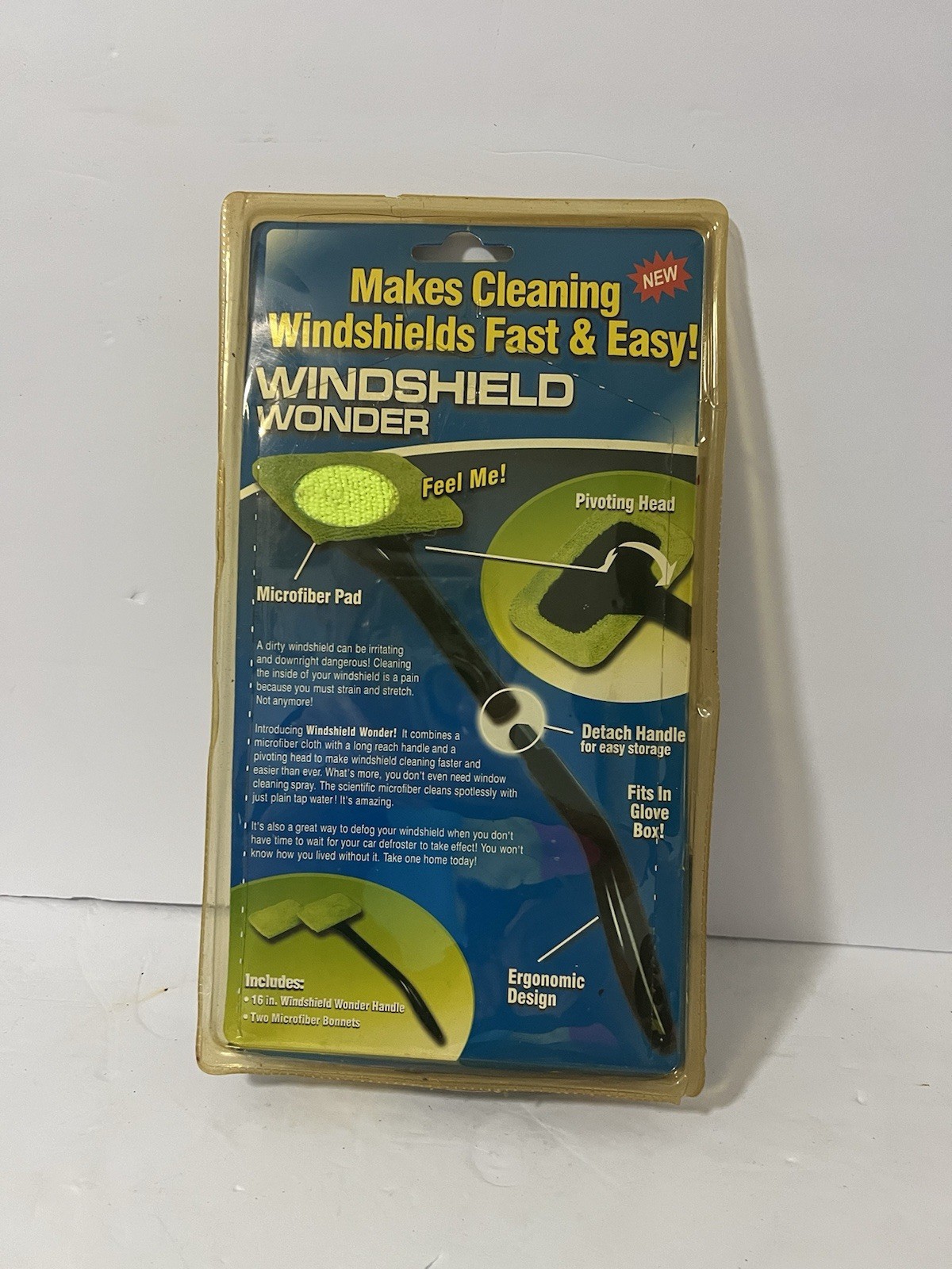 Windshield Wonder Windshield Cleaner Tool Microfiber Pad Car Interior Window
