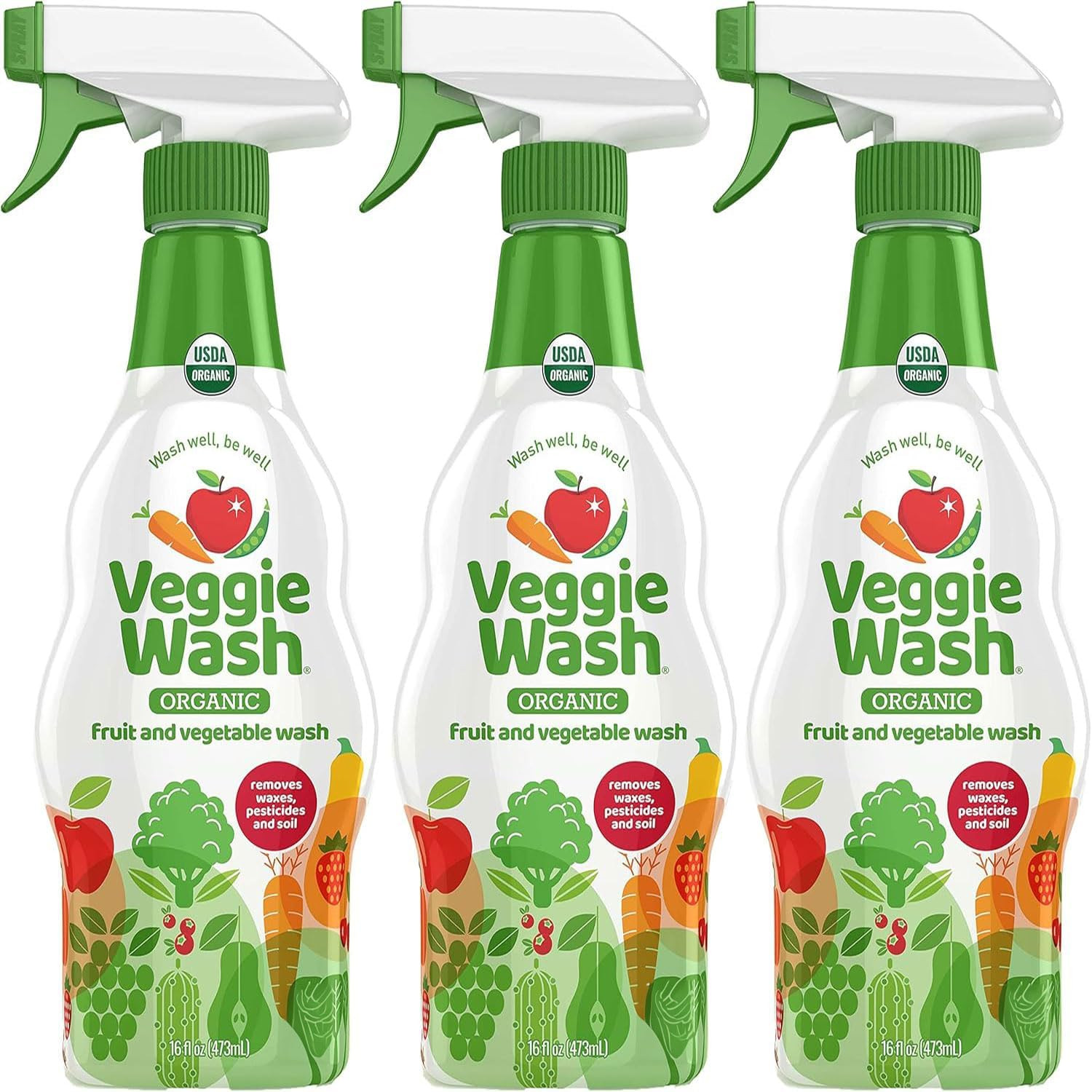Veggie Wash Organic Fruit and Vegetable Wash, Certified Organic, Ideal for Clean