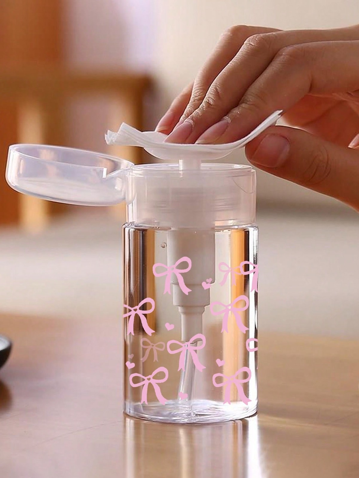 Clear PET Refillable Travel Bottle No Pattern 120ML Pump Dispenser For Toner