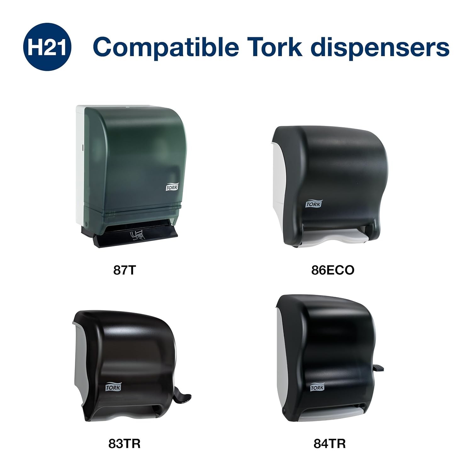 Tork Paper Hand Towel Roll Natural H21, Universal, 100% Recycled Fiber, 6 Roll