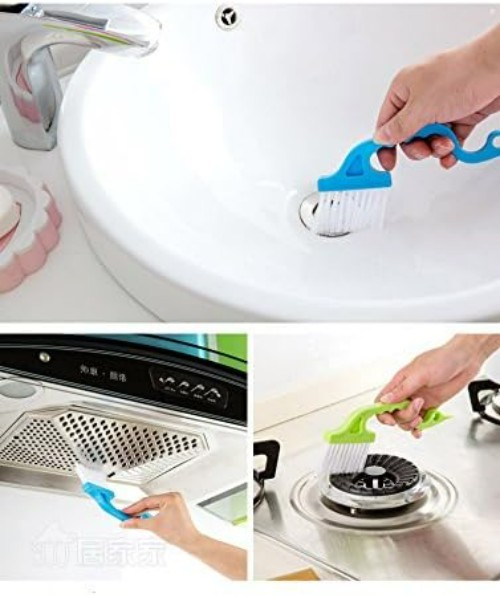 2pcs Hand-held Groove Gap Cleaning Tools Door Window Track Kitchen Cleaning B…
