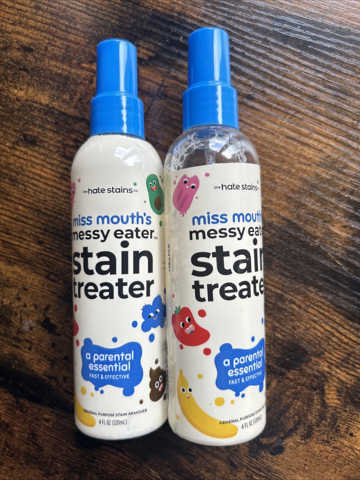 2-Pack Miss Mouth’s Messy Eater Stain Treater Spray • Baby /Kids Stain Remover