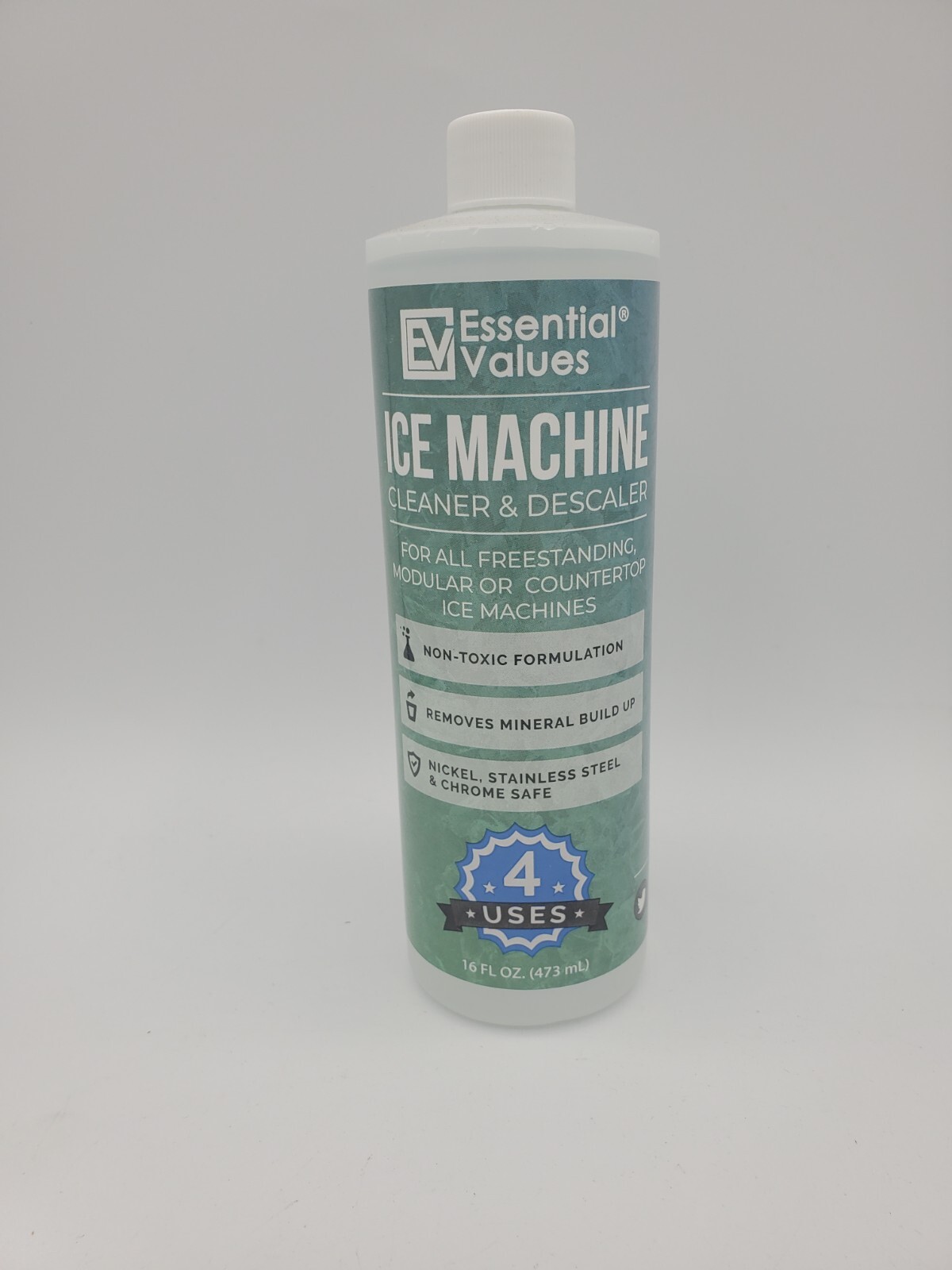 Ice Machine Cleaner 16 Fl Oz Nickel & Stainless Safe Descaler Essential Values