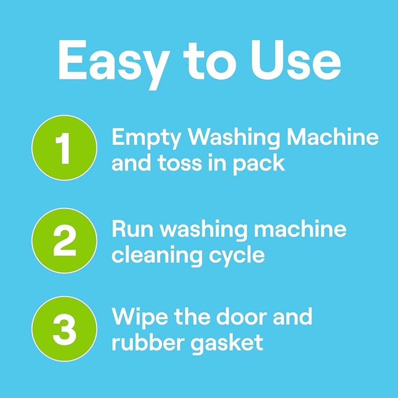 Washing Machine Cleaner Oxy Power Odor Eliminator Biobased 6 Month Supply New