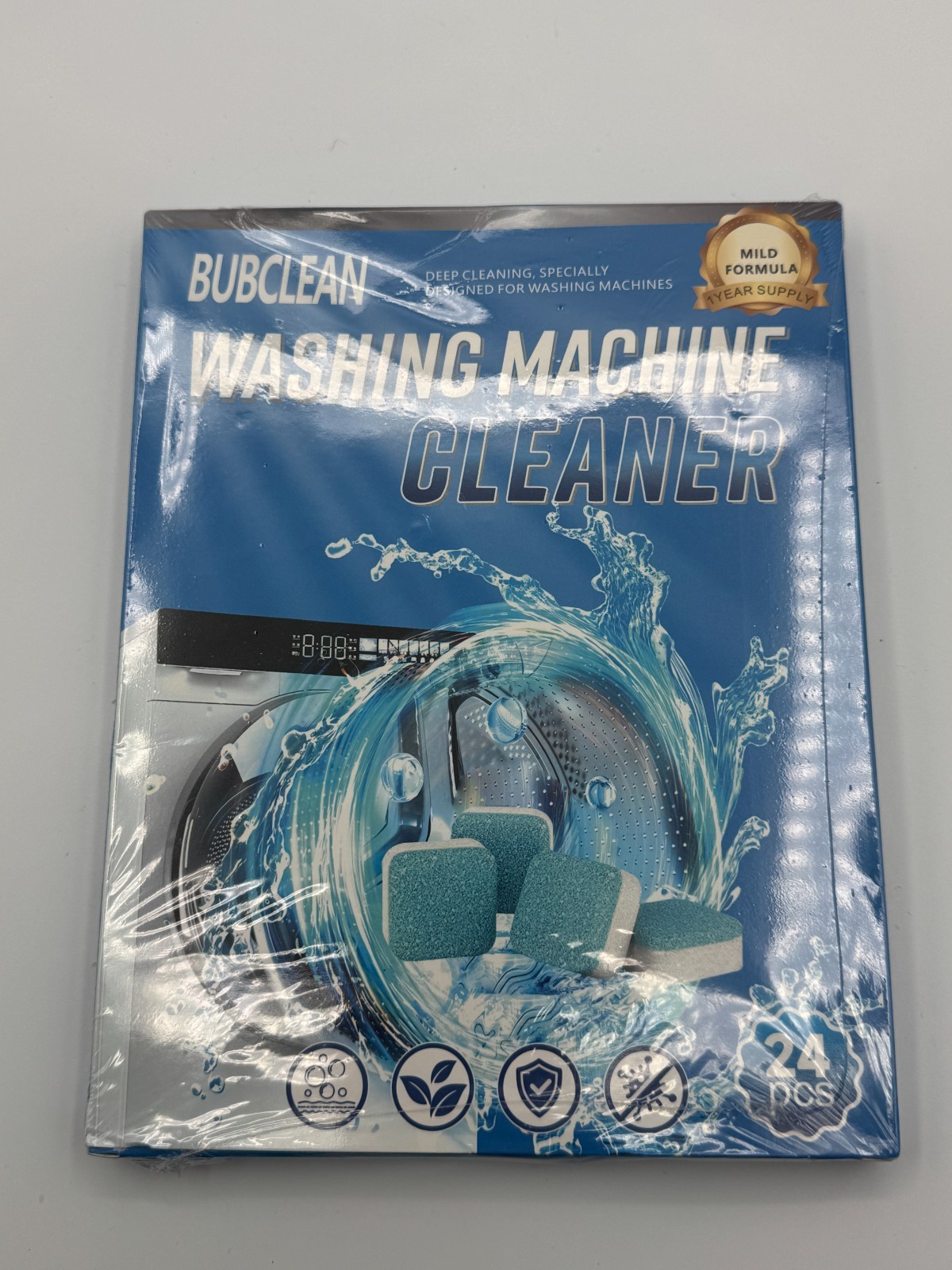 Washing Machine Cleaner 24 Tablets Deep Clean Descaler Front Top Load HE Safe