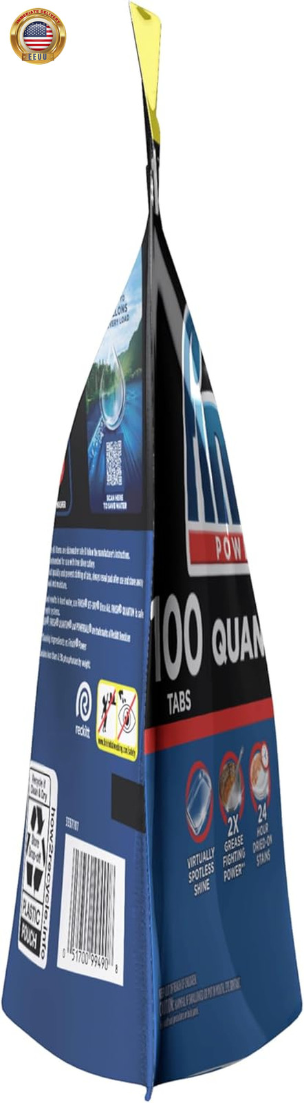Quantum Dishwasher Pods, No Pre-Rinse Dishwasher Detergent Soap Removes 24HR Dri