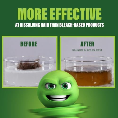 Green Gobbler Ultra Concentrated Drain Clog Remover, Hair & Soap Dissolver, 2 Pa