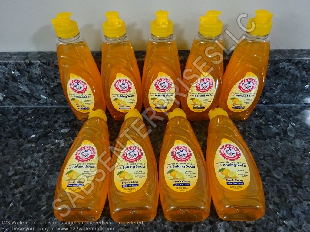 9 Arm & Hammer FRESH CITRUS Scent Dishwashing Liquid Dish Soap 7.2 FL oz. NEW
