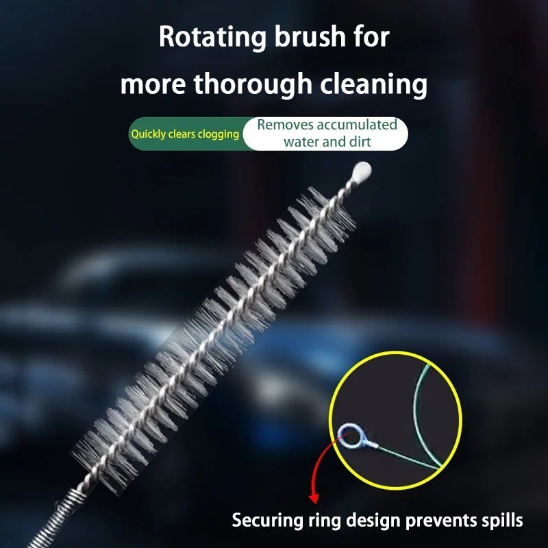 1 Pc 2.3m Car Drain Unclogger Cleaning Brush Long Hose Pipe Tool Cleaner