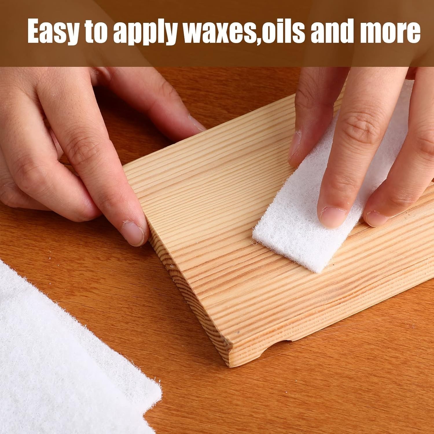 20 Non-Scratch White Scouring Pads – Reusable Multipurpose Cleaning Sponges