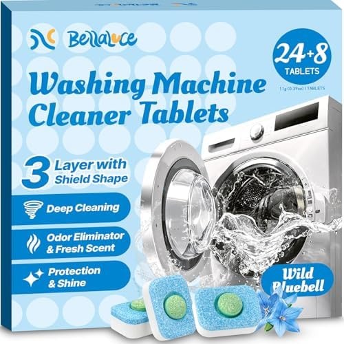 Washing Machine Cleaner Tablets – Washer Machine Cleaner Tablets for HE Front…
