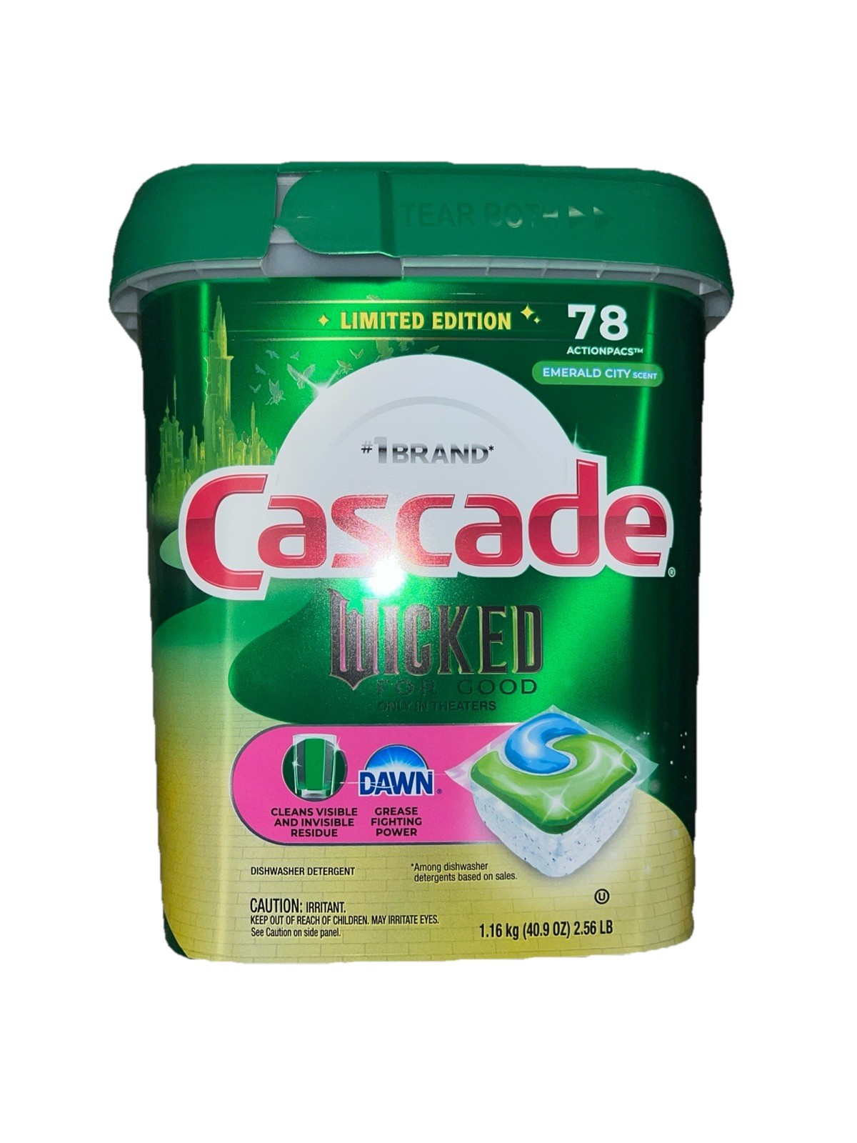 Cascade Complete Wicked For Good Dishwasher Pods 78 Count Limited Edition